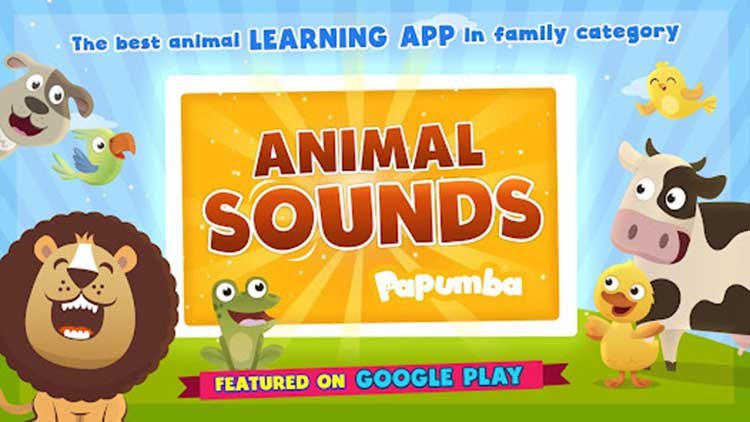 Top 10 Best Free Android Games for Kids Under 4 Year's of age
Animal Sounds